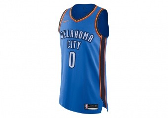 Nike Men's Russell Westbrook Oklahoma City Thunder Icon Swingman Jersey - Blue