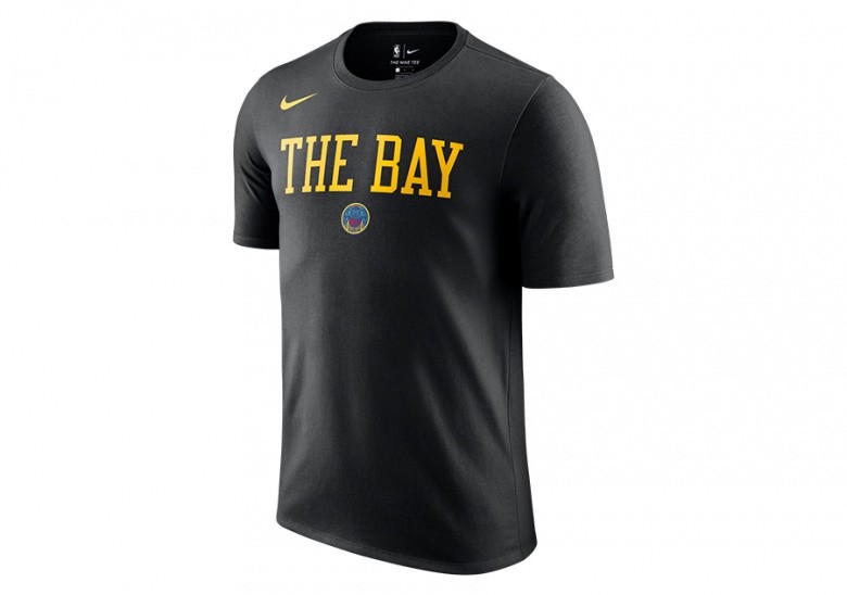 NIKE NBA GOLDEN STATE WARRIORS CITY EDITION DRY TEE BLACK
