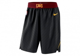 NIKE CLEVELAND CAVALIERS STATEMENT EDITION AUTHENTIC SHORTS BLACK
