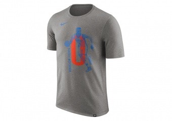 NIKE NBA RUSSELL WESTBROOK OKLAHOMA CITY THUNDER TEE DARK GREY HEATHER