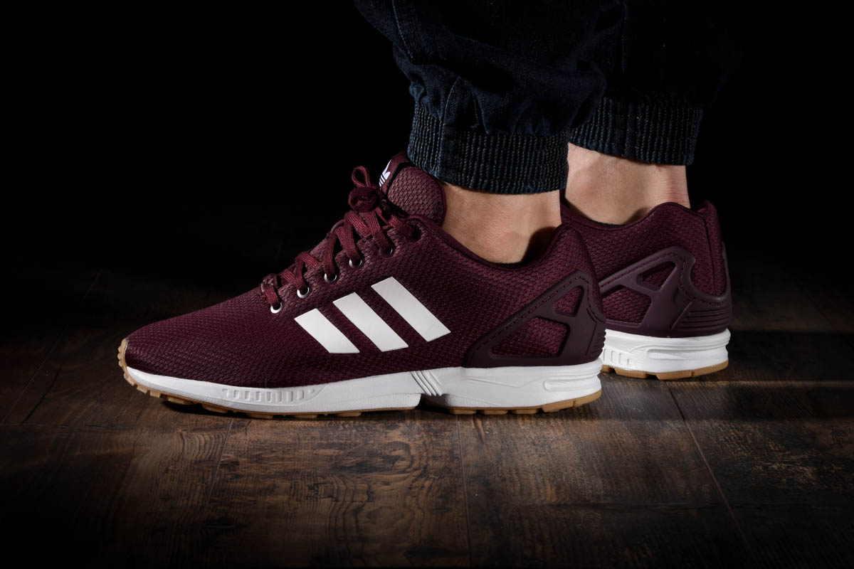 zx flux maroon and gold