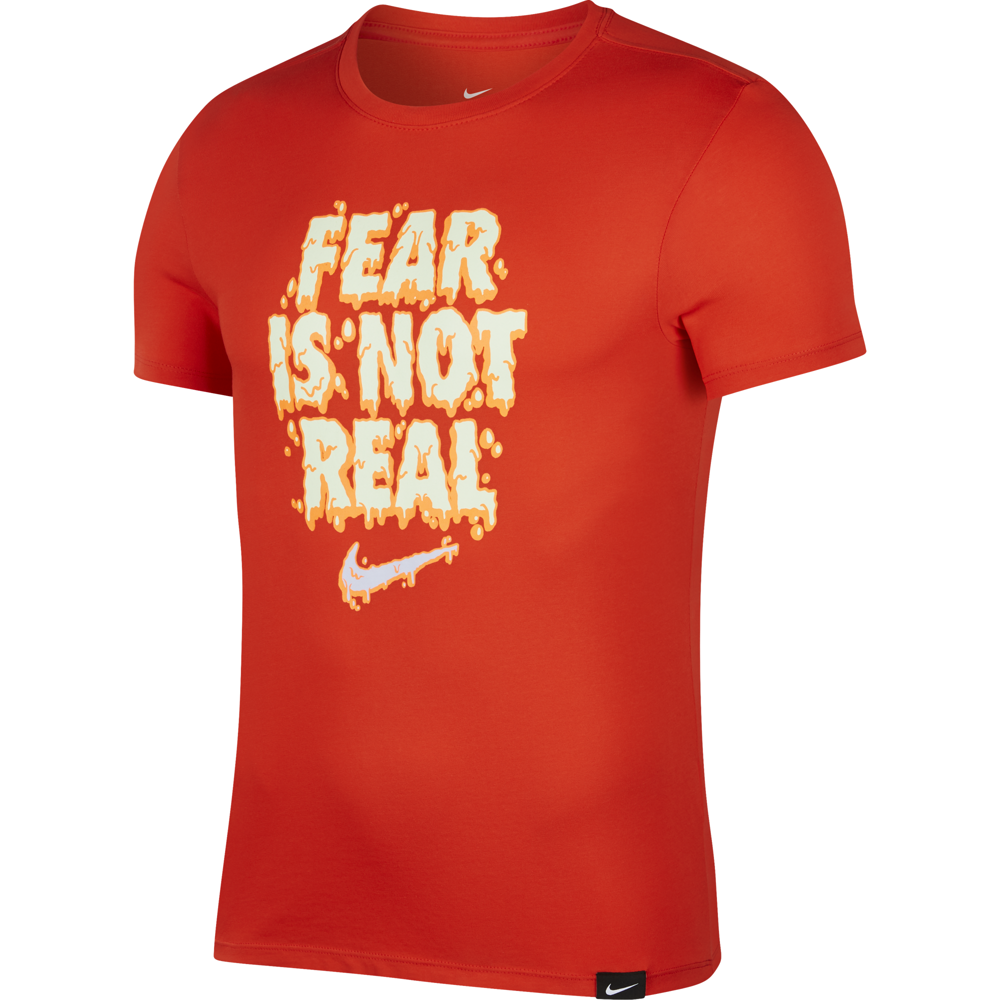 NIKE KYRIE IRVING FEAR IS NOT REAL DRY TEE HABANERO RED