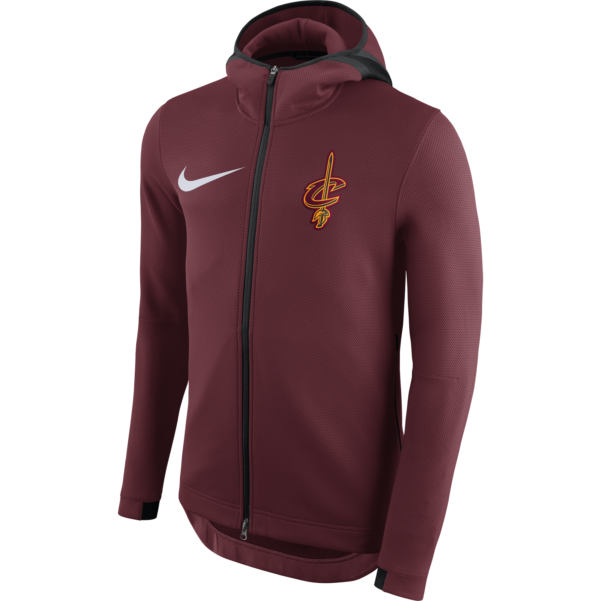 NIKE NBA CLEVELAND CAVALIERS THERMAFLEX SHOWTIME HOODIE TEAM RED