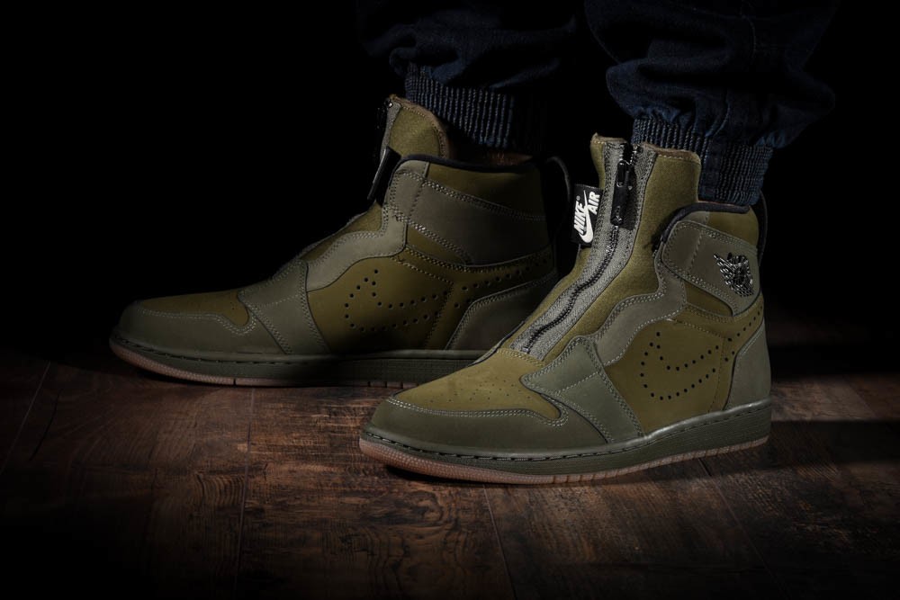 NIKE AIR JORDAN 1 HIGH ZIP MILITARY GREEN