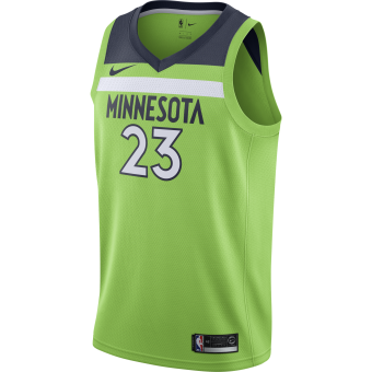 NIKE NBA MINNESOTA TIMBERWOLVES JIMMY BUTLER SWINGMAN JERSEY ACTION GREEN