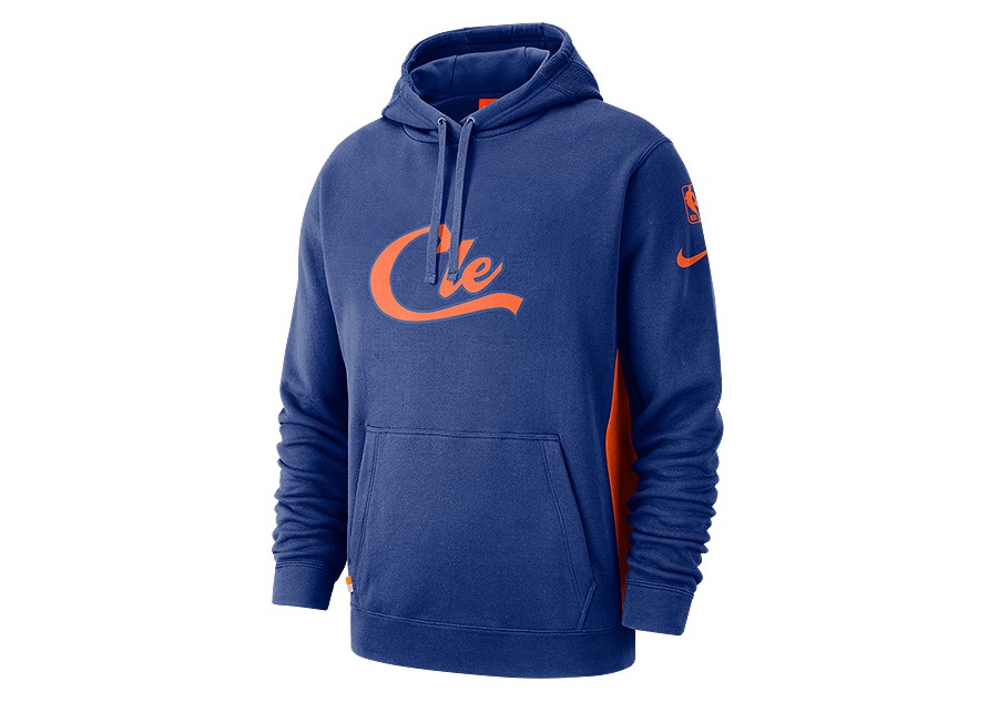 Nike Mens - Cleveland Cavaliers NBA Courtside City Edition Hoodie Blue