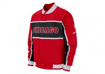 NIKE NBA CHICAGO BULLS COURTSIDE ICON JACKET UNIVERSITY RED