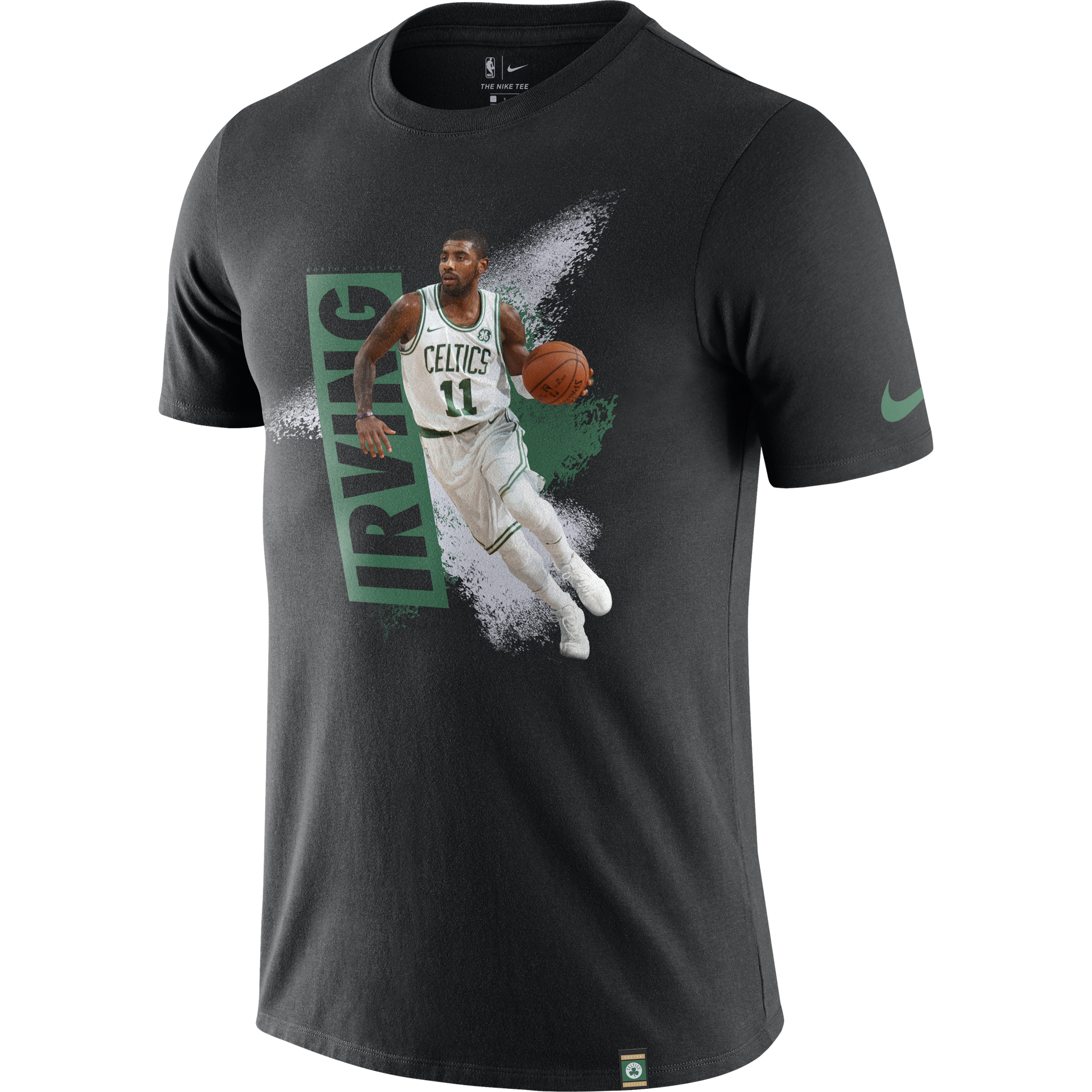 NIKE NBA BOSTON CELTICS KYRIE IRVING DRY TEE BLACK