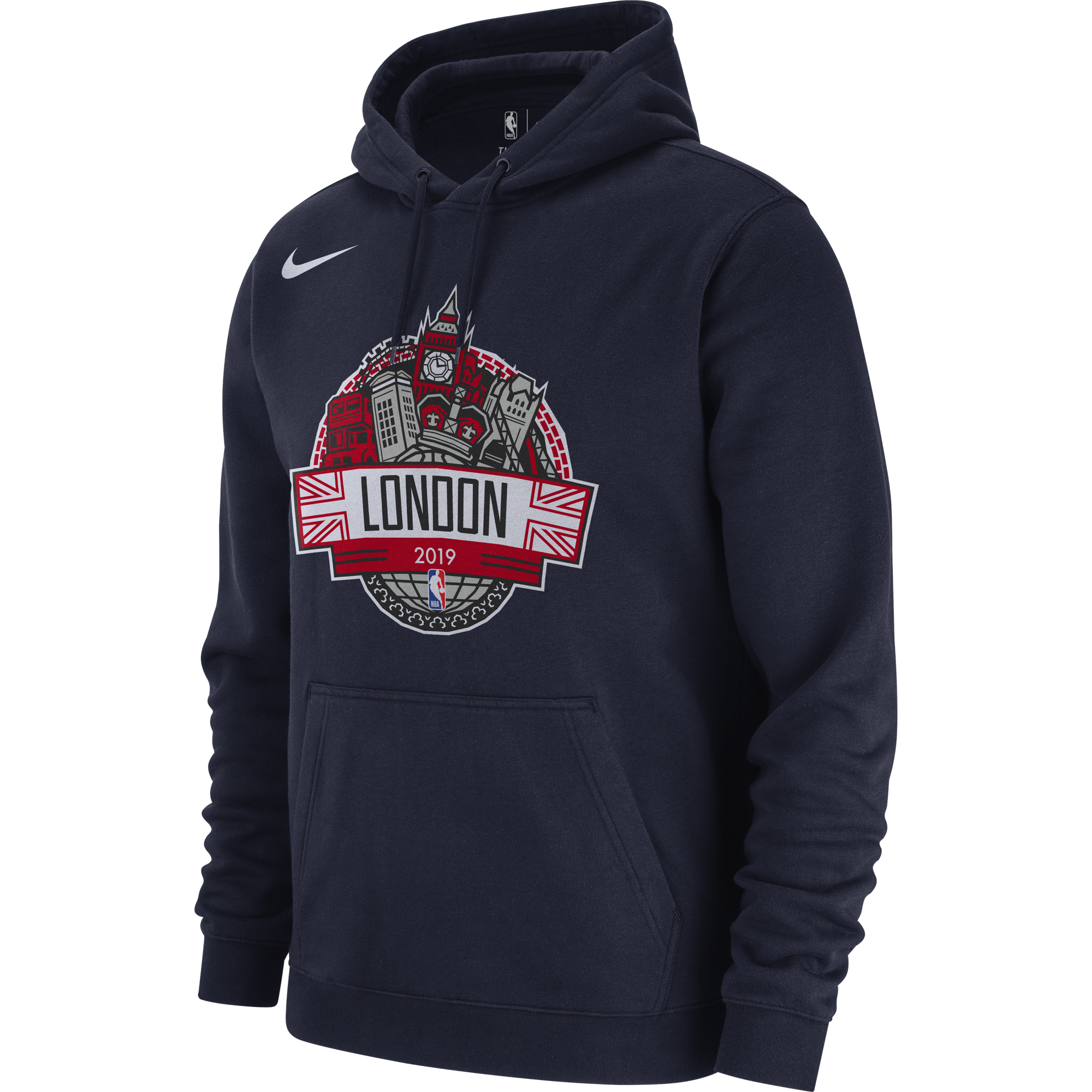 NIKE NBA GLOBAL GAMES WASHINGTON WIZARDS HOODIE COLLEGE NAVY