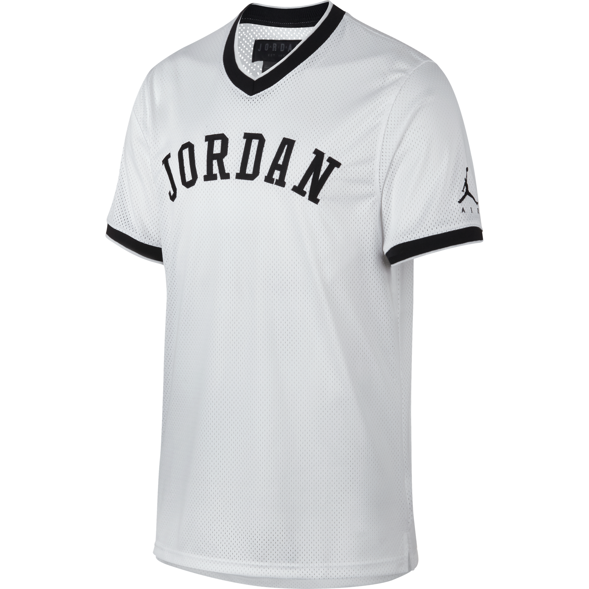 NIKE AIR JORDAN JUMPMAN AIR MESH JERSEY WHITE