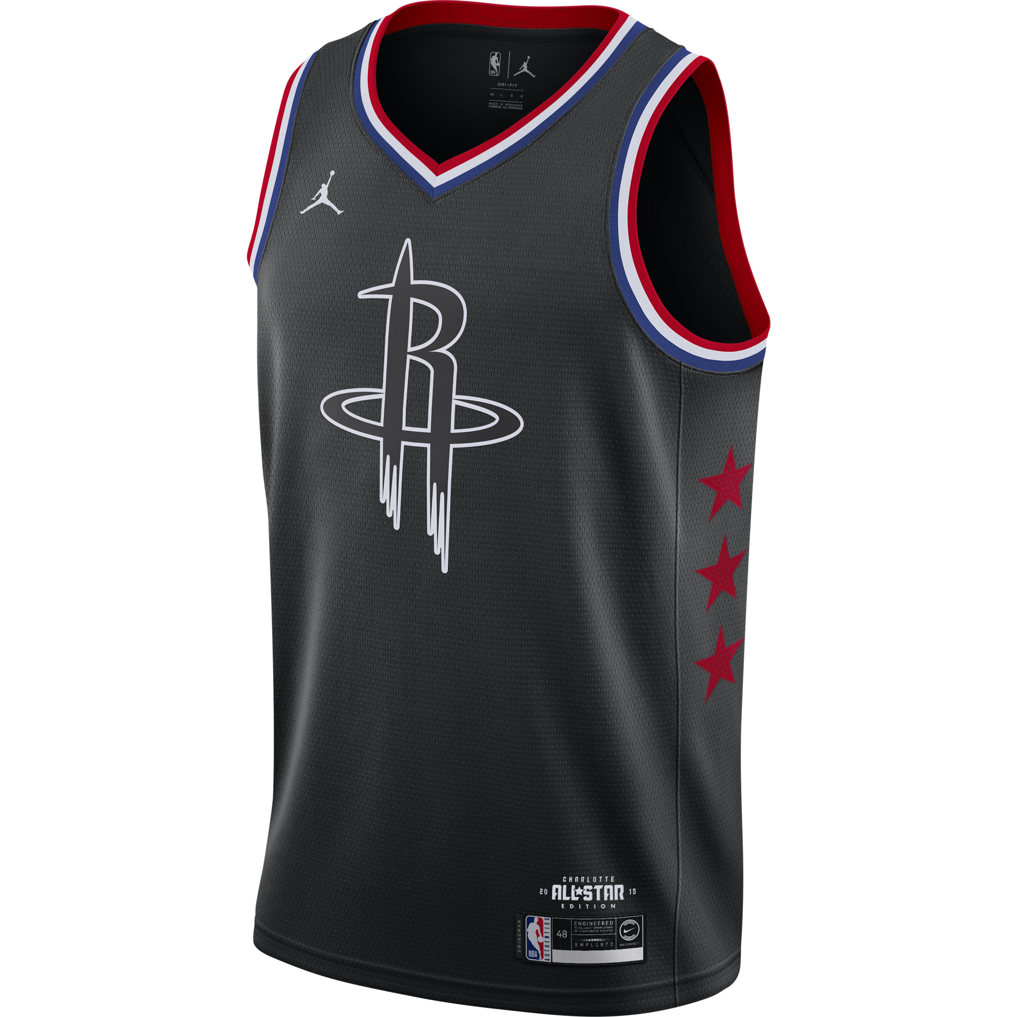 NIKE AIR JORDAN NBA ALL STAR WEEKEND 2019 JAMES HARDEN SWINGMAN JERSEY BLACK
