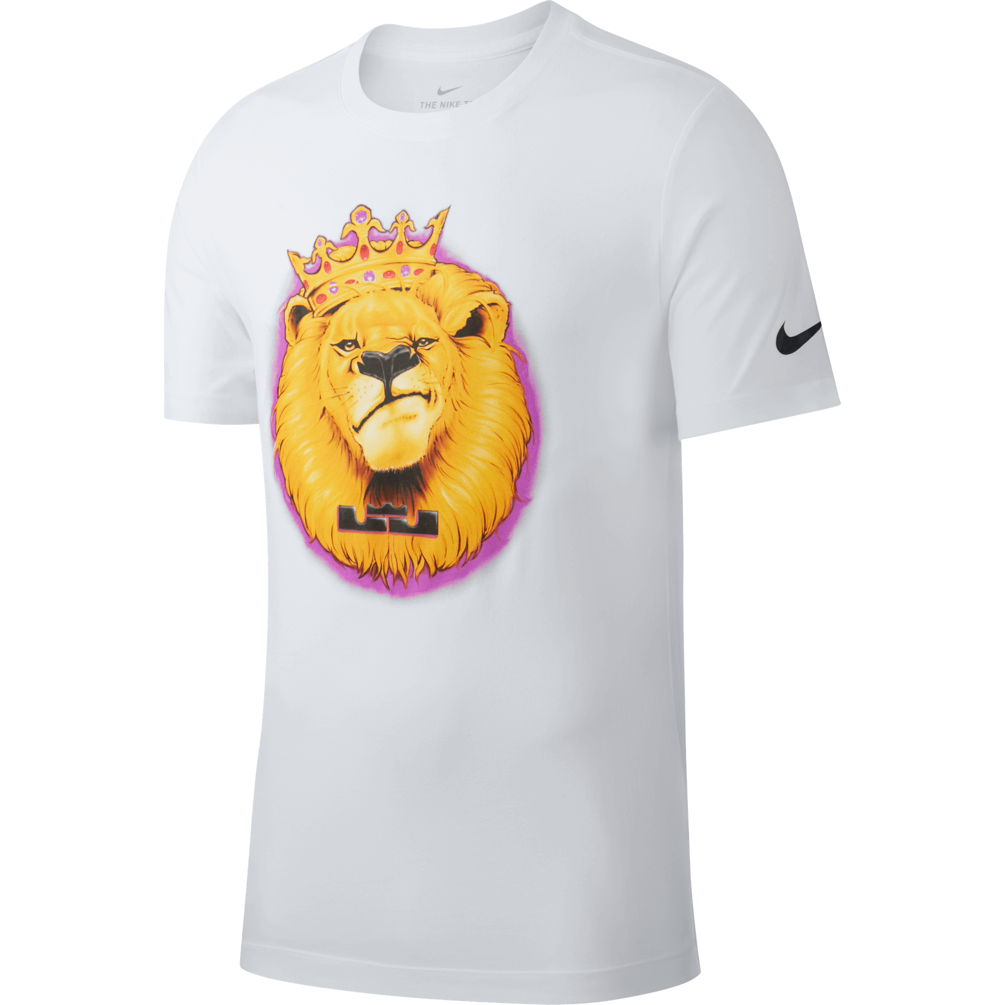 NIKE LEBRON JAMES AIRBRUSH DRY TEE WHITE