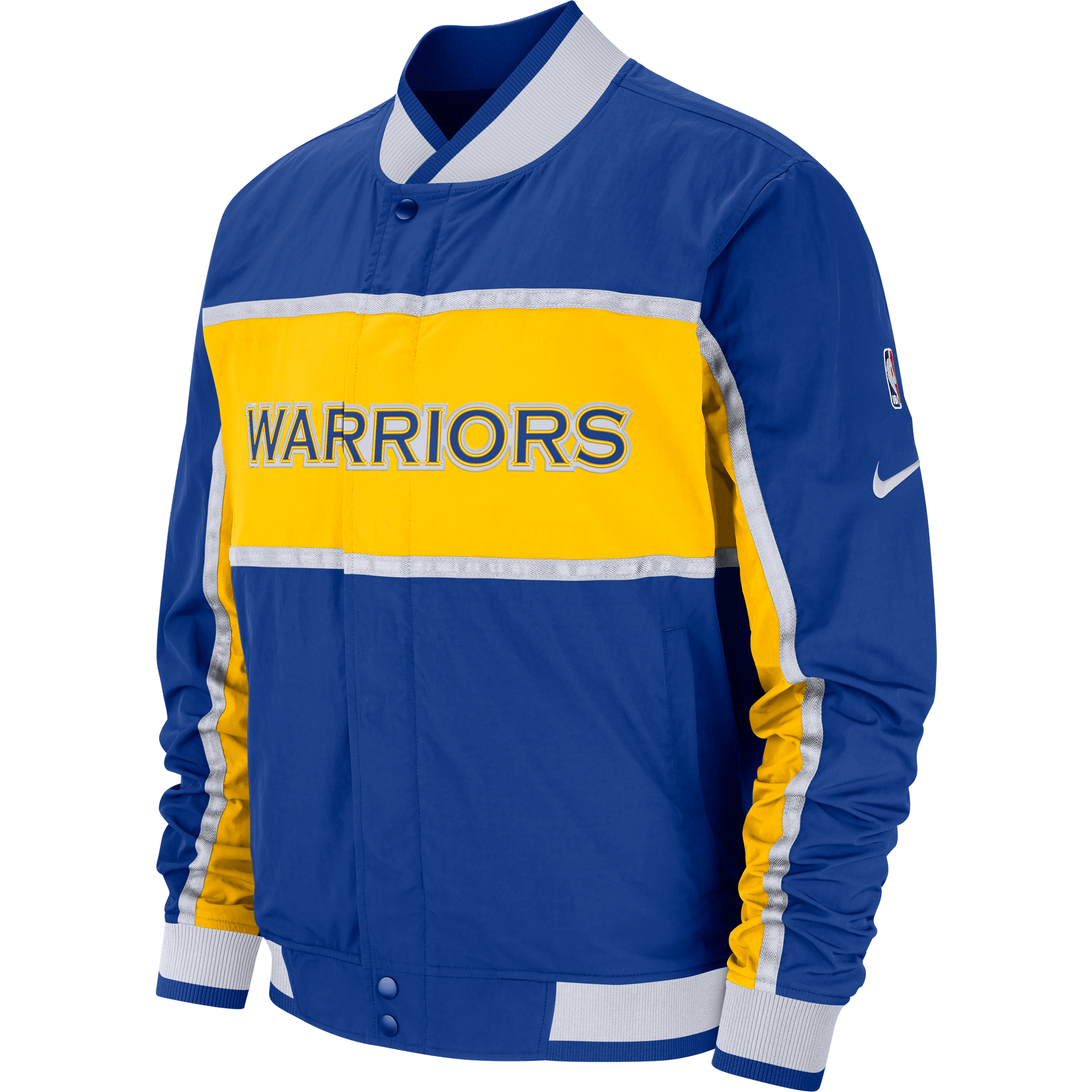 NIKE NBA GOLDEN STATE WARRIORS COURTSIDE ICON JACKET RUSH BLUE