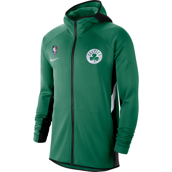 NIKE NBA BOSTON CELTICS THREMAFLEX SHOWTIME HOODIE CLOVER