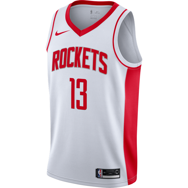 NIKE NBA HOUSTON ROCKETS JAMES HARDEN SWINGMAN HOME JERSEY WHITE