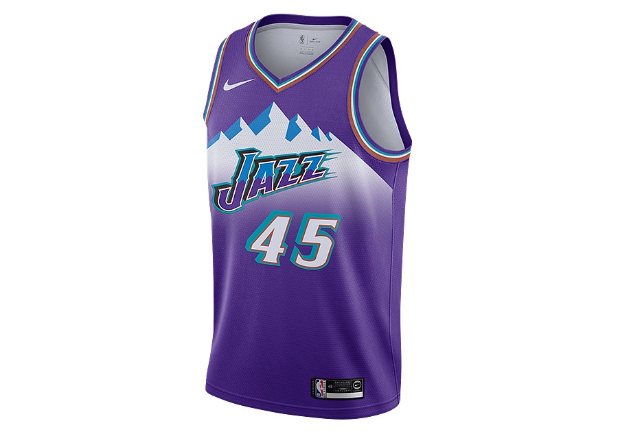 NIKE NBA UTAH JAZZ DONOVAN MITCHELL CLASSIC EDITION SWINGMAN JERSEY FIELD PURPLE price 92.50 Basketzone