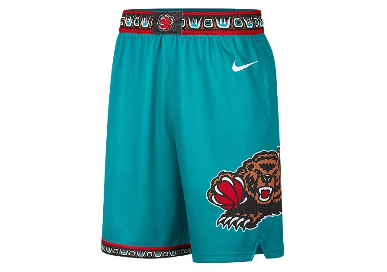 NIKE NBA MEMPHIS GRIZZLIES SWINGMAN CLASSIC EDITION SHORTS TURBO GREEN