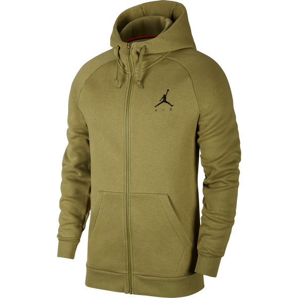 NIKE AIR JORDAN JUMPMAN FLEECE HOODIE THERMAL GREEN