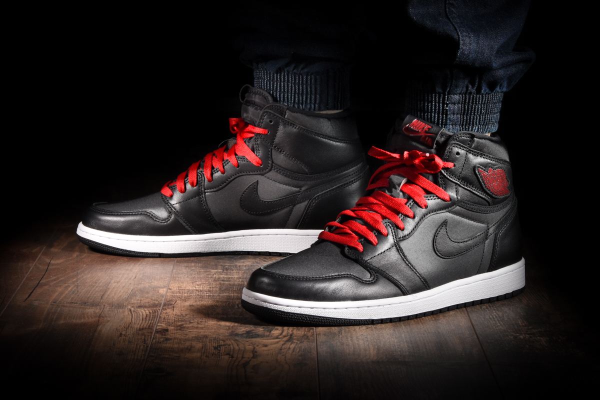 Black satin outlet jordan 1