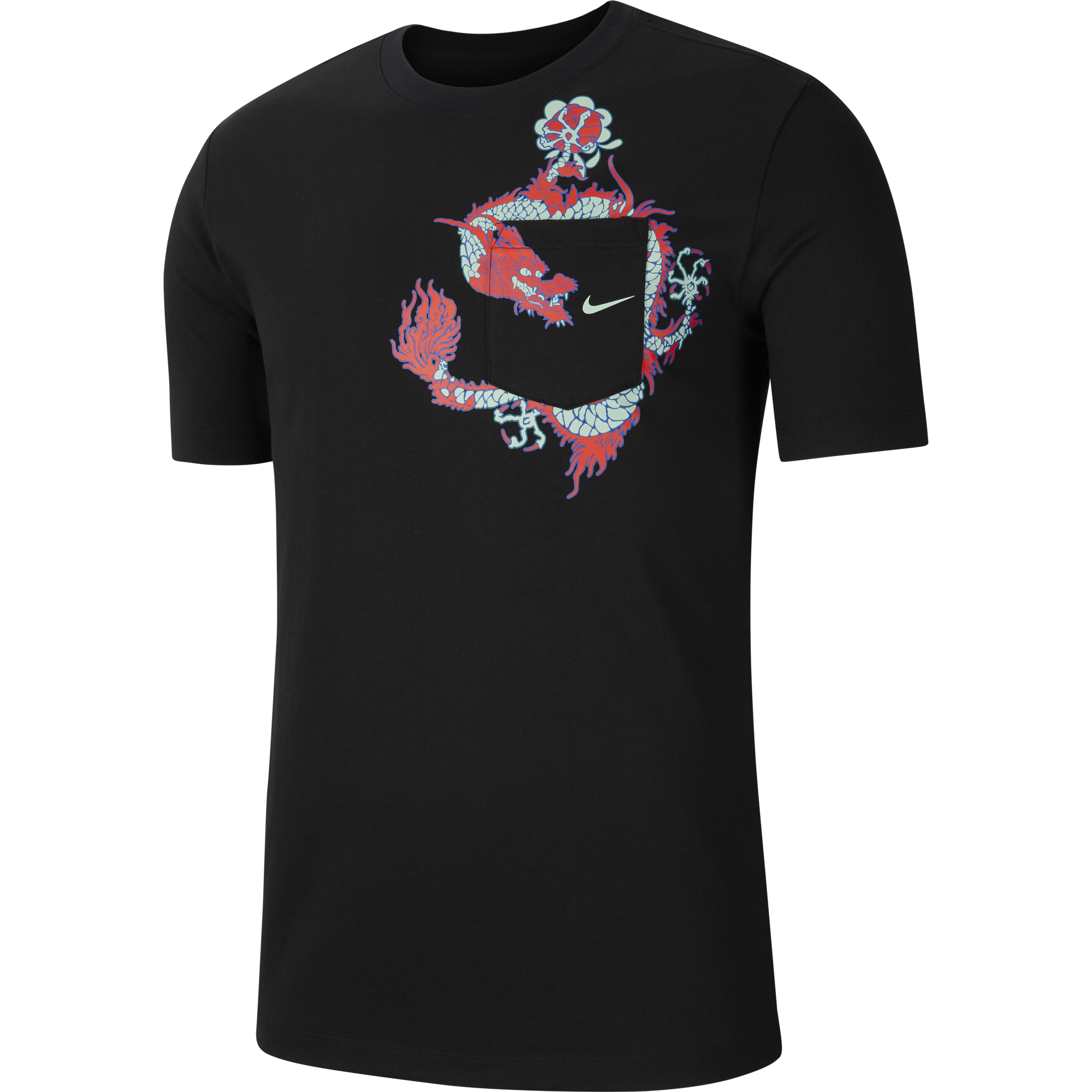 NIKE DRAGON BALL POCKET TEE BLACK