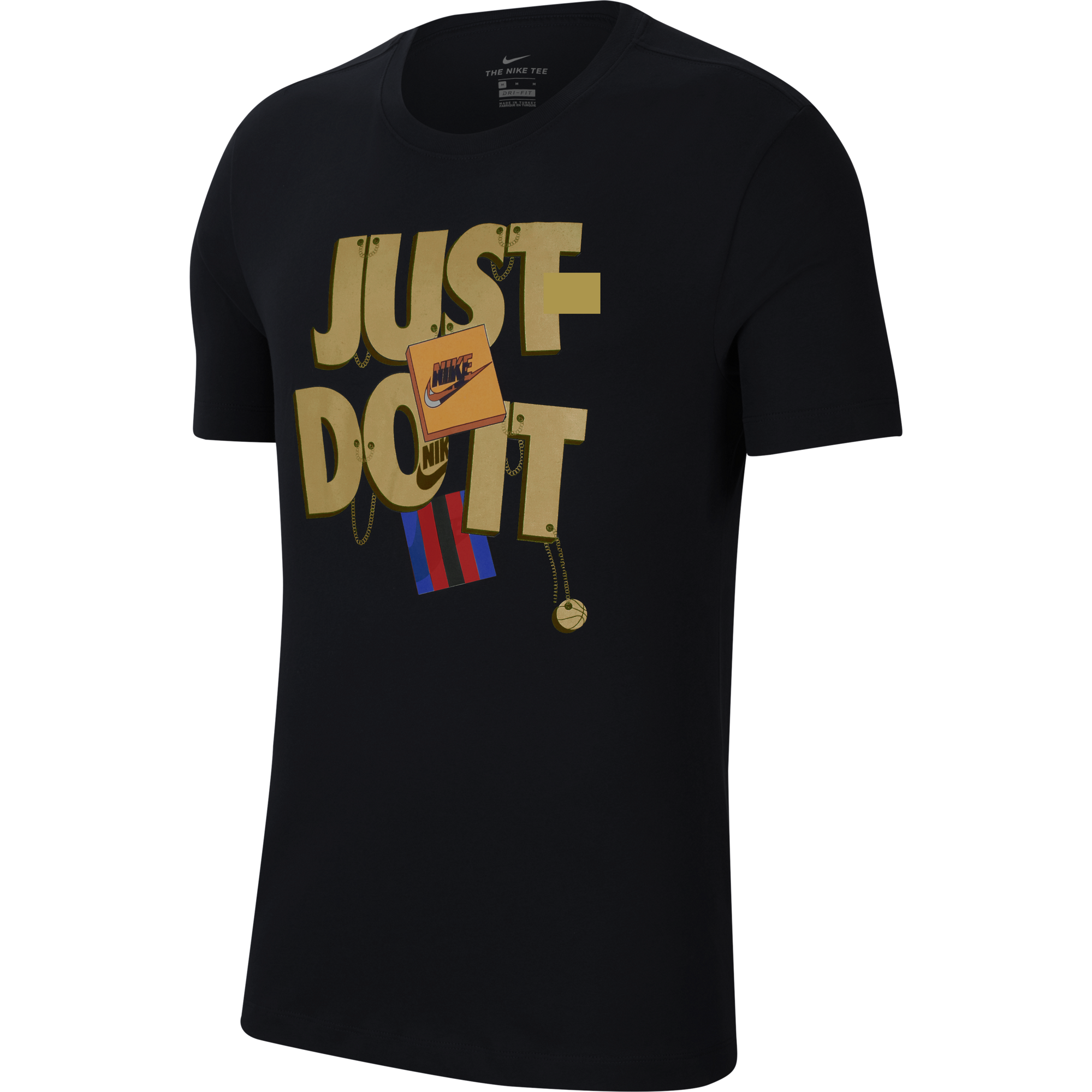 NIKE 'JUST DO IT' FRANCHISE  DRI-FIT TEE BLACK