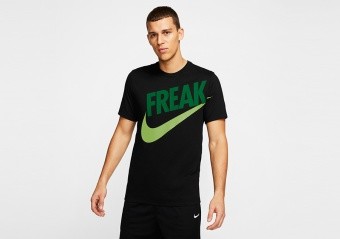 NIKE GIANNIS 'FREAK' DRI-FIT TEE BLACK PINE GREEN