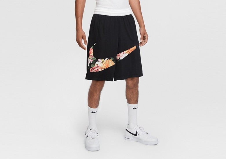 NIKE FLORAL HBR SHORTS BLACK