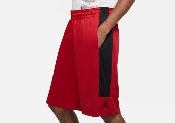 NIKE AIR JORDAN 23 ALPHA DRI-FIT KNIT SHORTS GYM RED