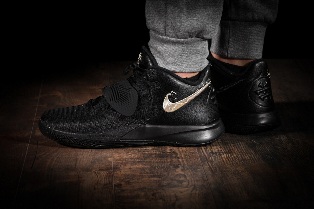 black and gold kyrie flytrap