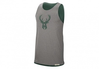 NIKE NBA MILWAUKEE BUCKS STANDARD ISSUE REVERSIBLE TANK FIR