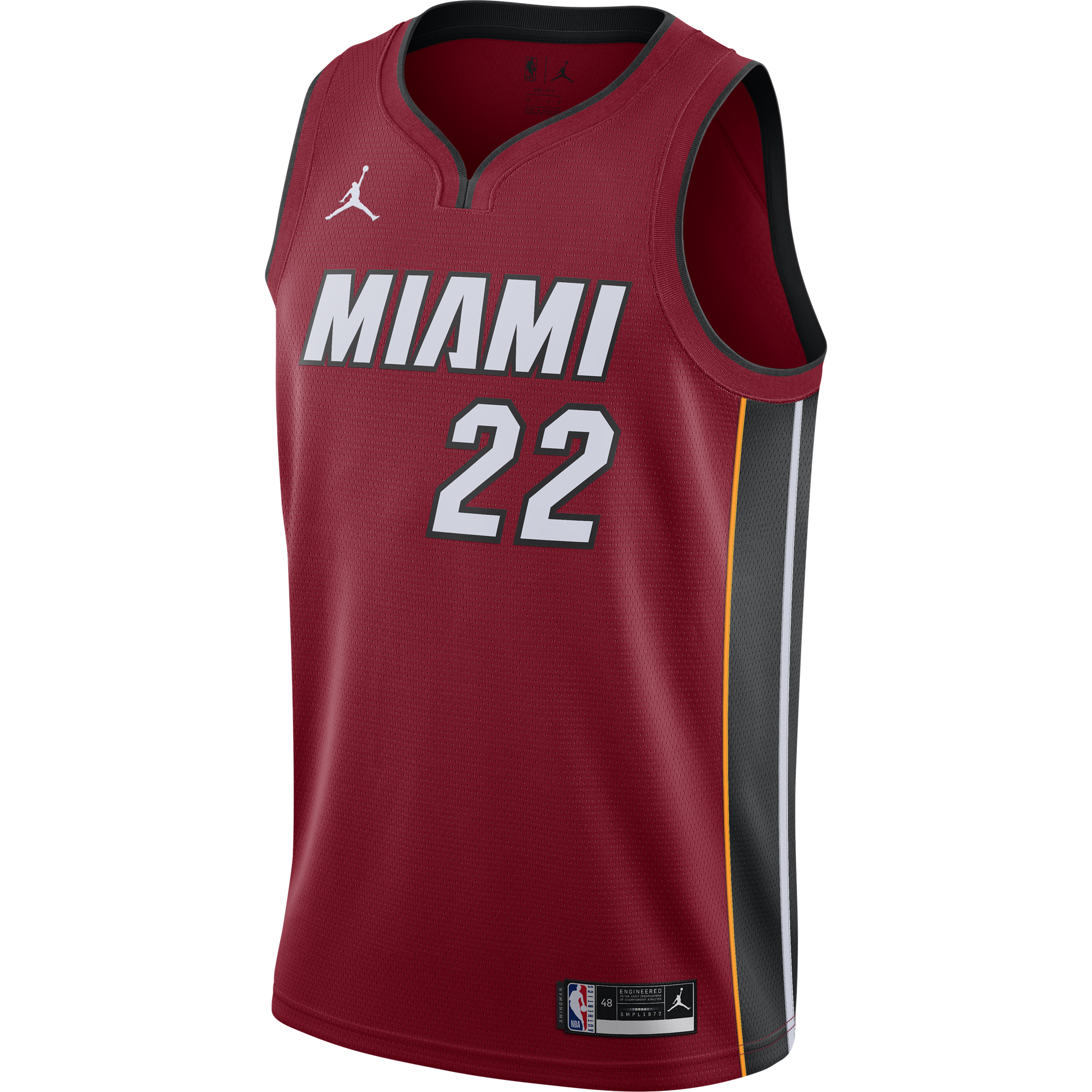 NIKE NBA MIAMI HEAT JIMMY BUTLER STATEMENT EDITION SWINGMAN JERSEY TOUGH RED