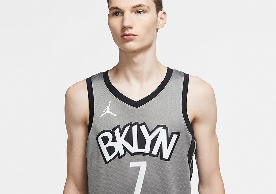 Jordan Brand Men's Jordan Brand Kevin Durant Gray Brooklyn Nets