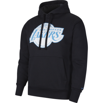 Los Angeles Lakers Nike Authentic Showtime Therma Flex Performance Full-Zip  Hoodie - Heathered Black