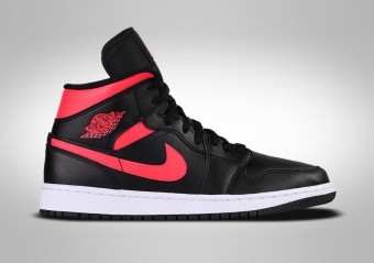 NIKE AIR JORDAN 1 RETRO MID WMNS BLACK SIREN RED