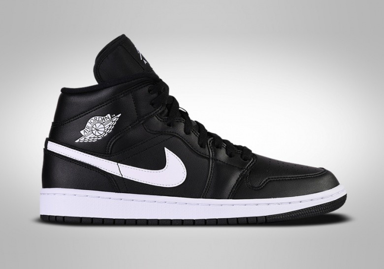 NIKE AIR JORDAN 1 RETRO MID WMNS BLACK WHITE