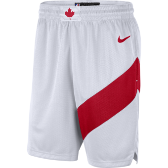 NIKE NBA TORONTO RAPTORS HOME SWINGMAN SHORTS WHITE