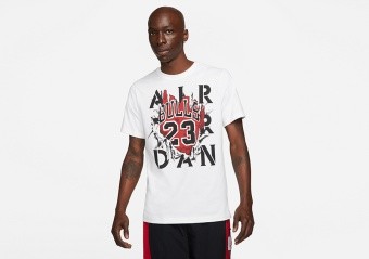 NIKE AIR JORDAN AJ5 '85 GFX CREW TEE WHITE