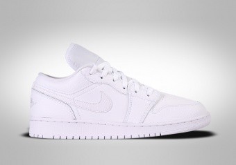 NIKE AIR JORDAN 1 RETRO LOW GS TRIPLE WHITE