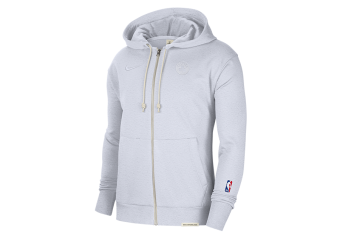 NIKE NBA BOSTON CELTICS DRI-FIT STANDARD ISSUE FULL-ZIP HOODIE BIRCH HEATHER
