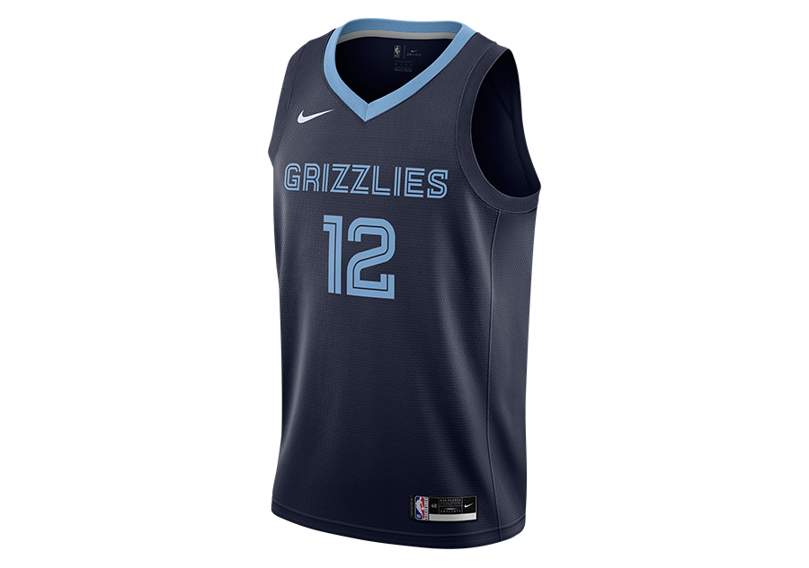 NIKE MEMPHIS GRIZZLIES SWINGMAN JERSEY ICON EDITION 2020 COLLEGE NAVY