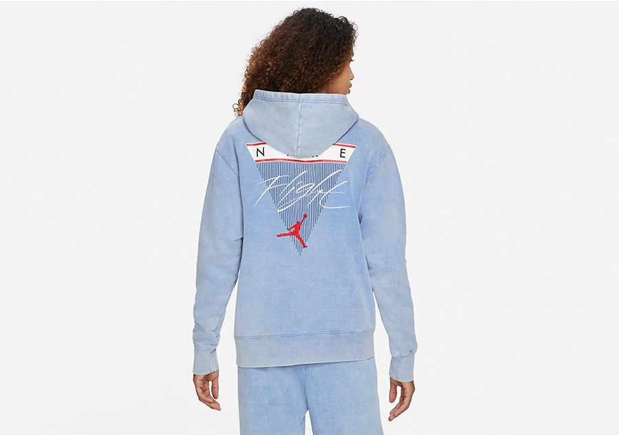 blue jordan flight hoodie
