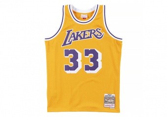 MITCHELL & NESS NBA SWINGMAN JERSEY LOS ANGELES LAKERS - KAREEM ABDUL JABBAR #33