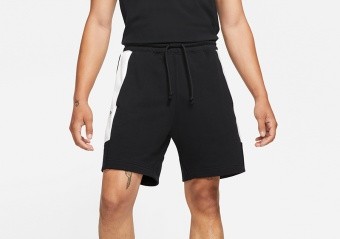 NIKE AIR JORDAN JUMPMAN FLEECE SHORTS BLACK