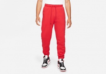 NIKE AIR JORDAN ESSENTIALS FLEECE PANTS GYM RED