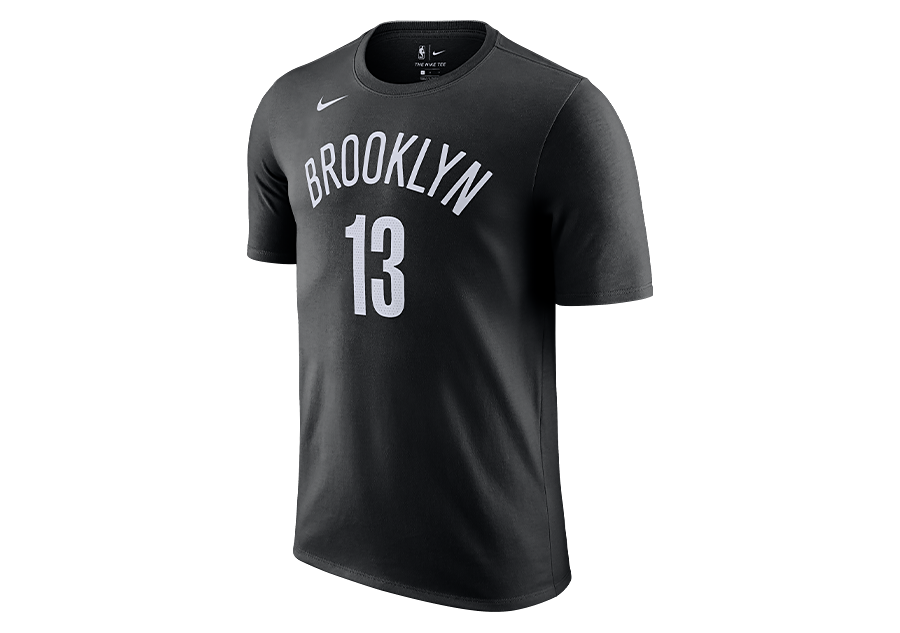 NIKE NBA BROOKLYN NETS JAMES HARDEN TEE BLACK