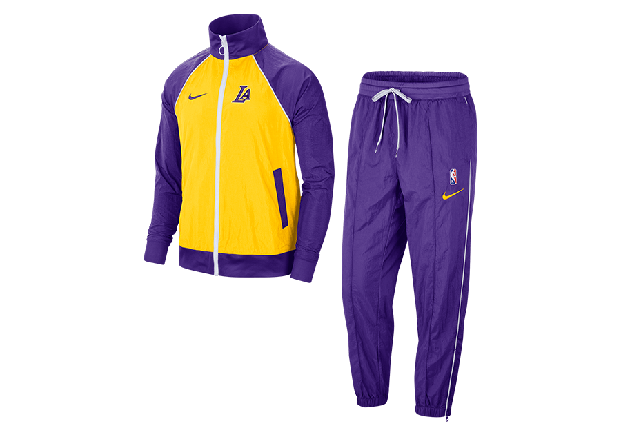 NIKE NBA LOS ANGELES LAKERS TRACKSUIT COURTSIDE 75 AMARILLO