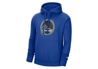 NIKE NBA GOLDEN STATE WARRIORS FLEECE ESSENTIAL HOODIE RUSH BLUE