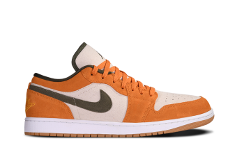 NIKE AIR JORDAN 1 RETRO LOW SE SUEDE ORANGE OLIVE