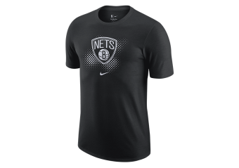 NIKE NBA BROOKLYN NETS DRI-FIT ESSENTIAL LOGO TEE BLACK