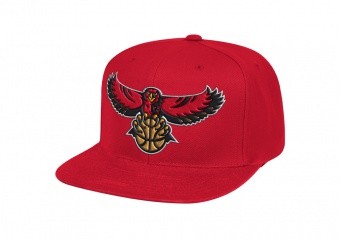 MITCHELL & NESS TEAM GROUND SNAPBACK HWC ATLANTA HAWKS